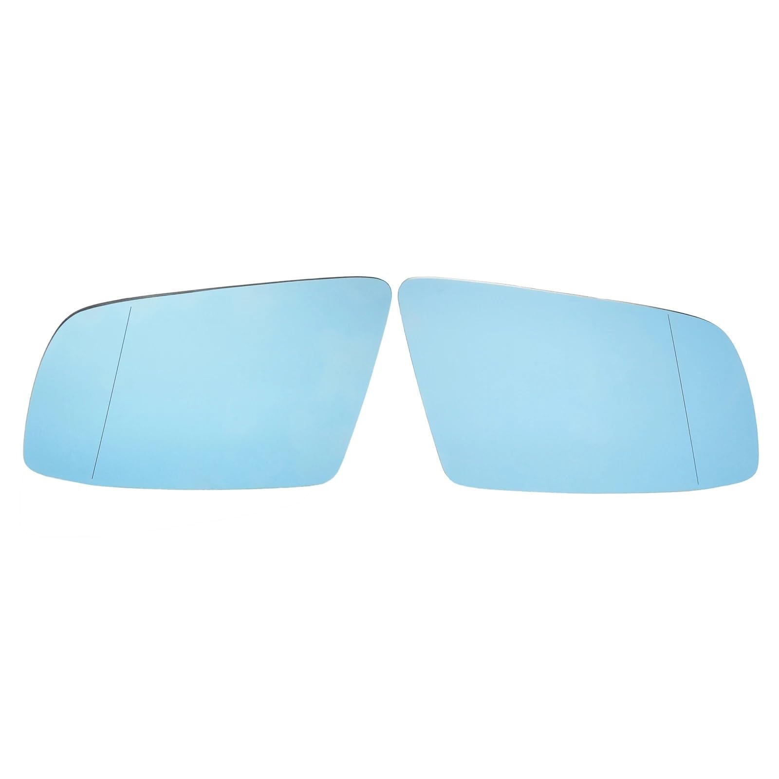 sanehou Rückspiegelglas Kompatibel Mit Für 5er-Serie Für E60 Limousine Für E61 Touring 2003–2010 Linke Und Rechte Seite Blau Beheizbares Spiegelglas Weitwinkel-Rückspiegel(1 Pair) von sanehou