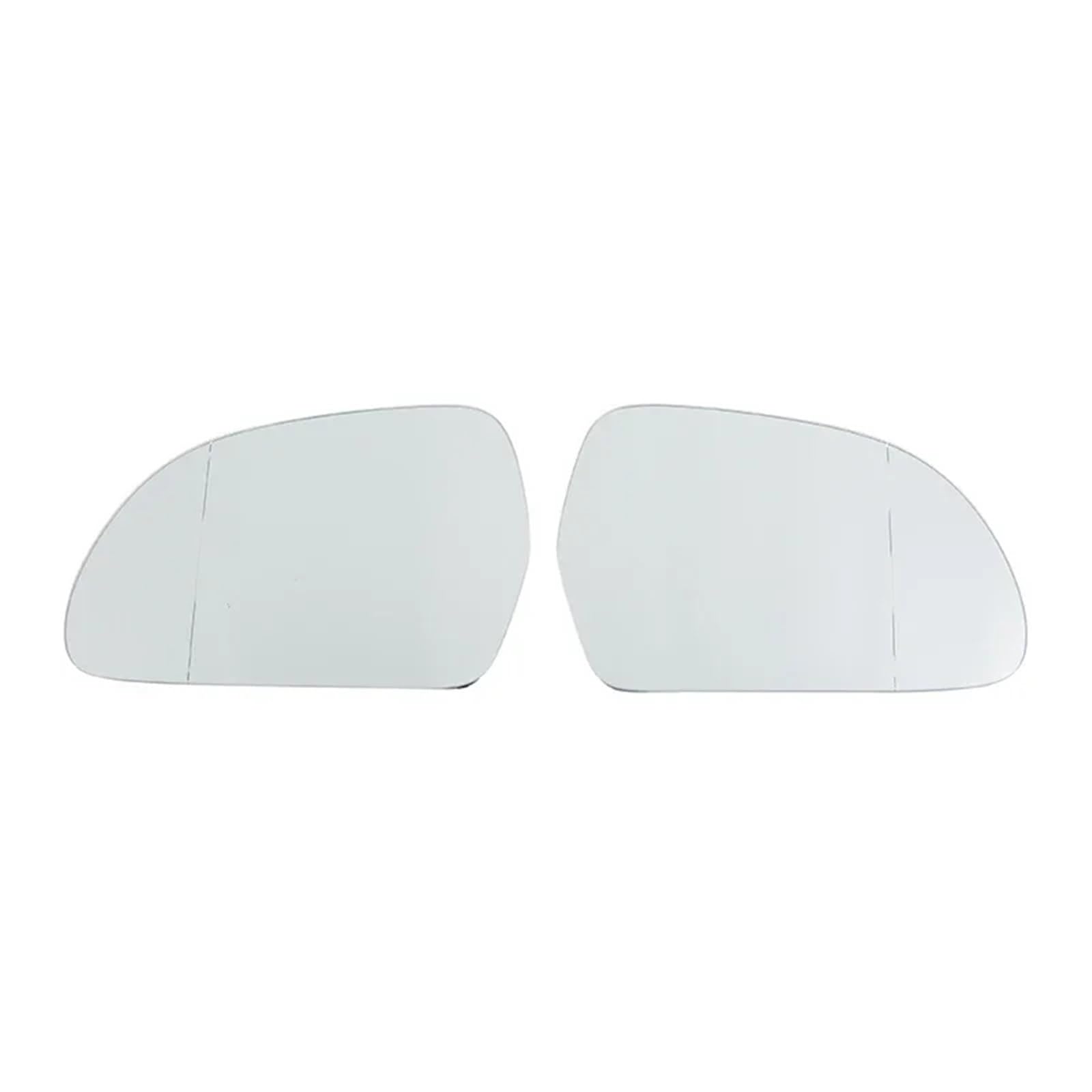 sanehou Rückspiegelglas Kompatibel Mit Für A3 S3 8P A4 S4 B8 A6 S6 C6 A8 S8 Q3 Autospiegel Links/rechts Beheizt Weißes Glas Autotür-Zubehör(1 Pair) von sanehou