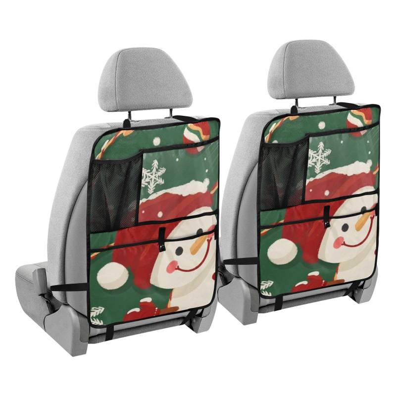 Auto-Organizer mit Tablet, hält Rücksitz, Auto-Organizer für Kinder, Kickmatgreen, Weihnachtsschneemänner von sanluoli