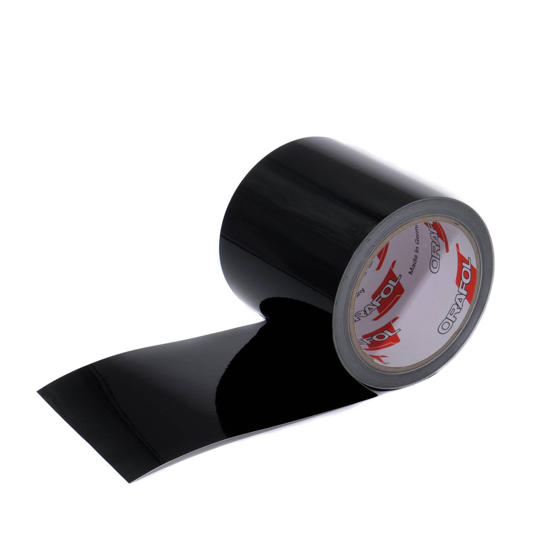 scheibentoenungPRO Oracal 970RA 34,95€/m² Chrome Delete Tape 10cm x 10m - Zierleisten Folie Schwarz glänzend von scheibentoenungPRO