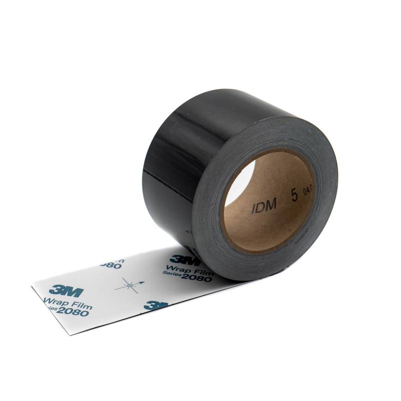 scheibentoenungPRO Zierleisten Folie - 7,5cm x 22,86m - 40,82€/m² 3M 2080 G12 - Chrome Delete Tape Schwarz glänzend von scheibentoenungPRO