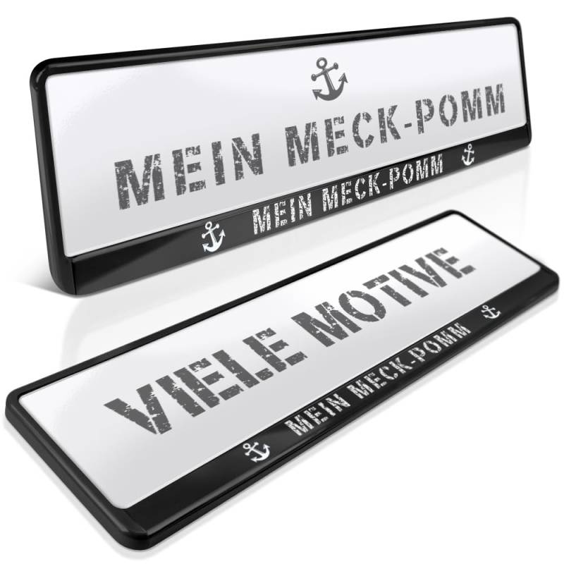 schildEVO 2 Kennzeichenhalter | Mecklenburg-Vorpommern 04 | Meck-Pomm | Rostock | Schwerin | Rügen | Nummernschildhalter | Kennzeichenrahmen | Auto PKW Kfz | DHL-Versand von schildEVO