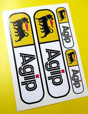 AGIP optik Motorrad Gabel Aufkleber Sticker Motorspoiler Verkleidung Werkzeugbox von screenprintdigital