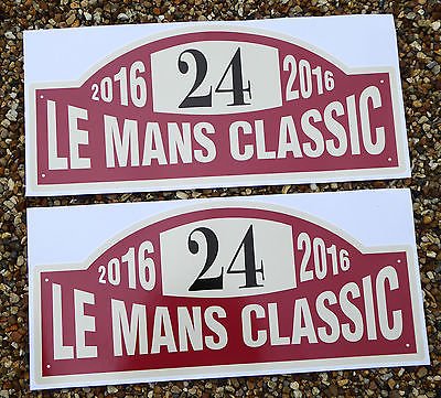 LE MANS 24 STUNDEN KLASSISCH 2016 FRONTSCHEIBE aufkleber x2 für INNENGLAS von screenprintdigital