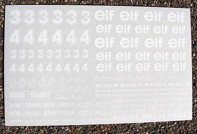 SLOTCAR SCALEXTRIC 1/32nd maßstab 'ELF' sticker aufkleber von screenprintdigital