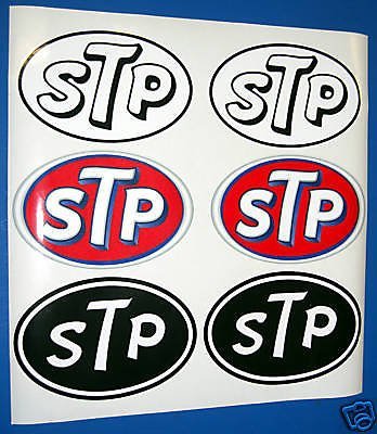 STP retro rallye rennen auto motorrad aufkleber von screenprintdigital