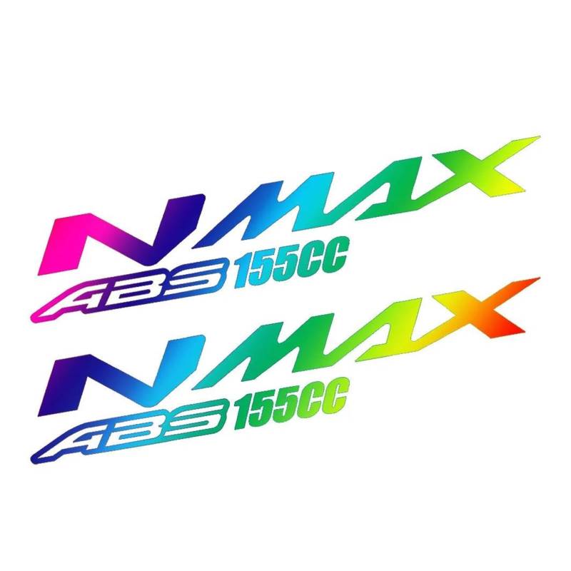 Für NMAX 155 Nmax160 Nmax150 Nmax125 NMAX Reflektierende Roller Körper Seite Streifen Verkleidung Aufkleber Logo Aufkleber(Burst C) von senheipengouou