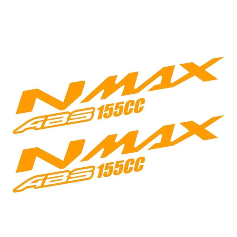 Für NMAX 155 Nmax160 Nmax150 Nmax125 NMAX Reflektierende Roller Körper Seite Streifen Verkleidung Aufkleber Logo Aufkleber(Orange C) von senheipengouou