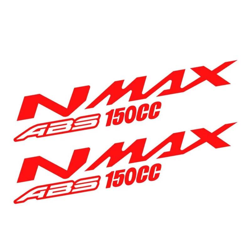 Für NMAX 155 Nmax160 Nmax150 Nmax125 NMAX Reflektierende Roller Körper Seite Streifen Verkleidung Aufkleber Logo Aufkleber(Red B) von senheipengouou