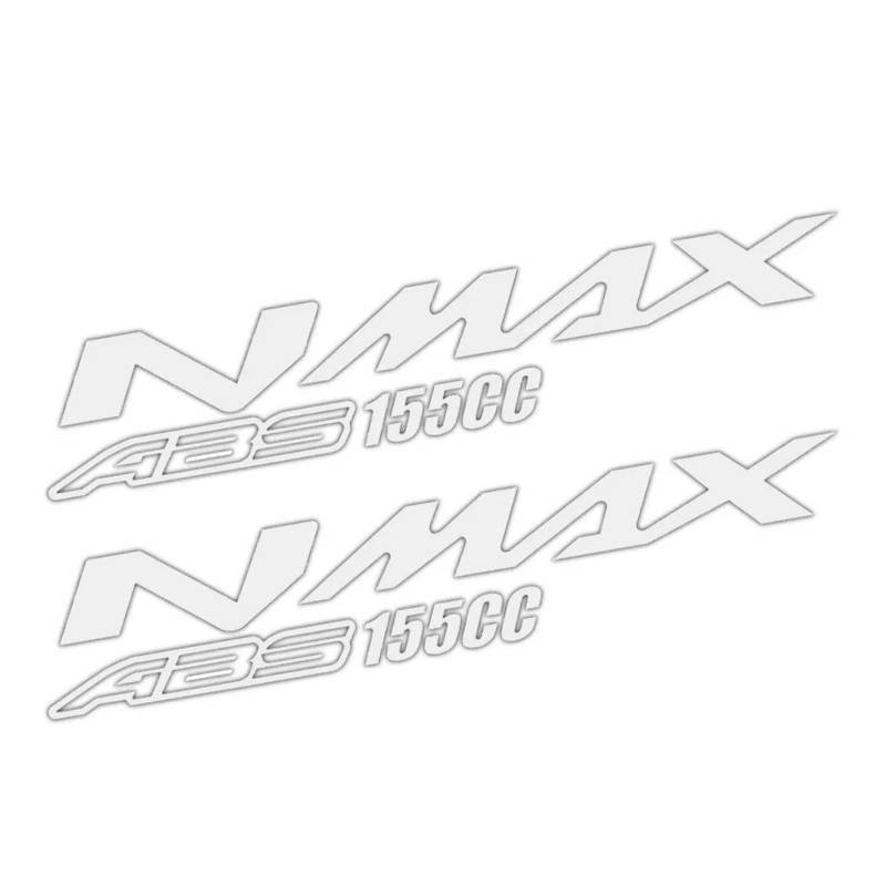 Für NMAX 155 Nmax160 Nmax150 Nmax125 NMAX Reflektierende Roller Körper Seite Streifen Verkleidung Aufkleber Logo Aufkleber(Silver C) von senheipengouou