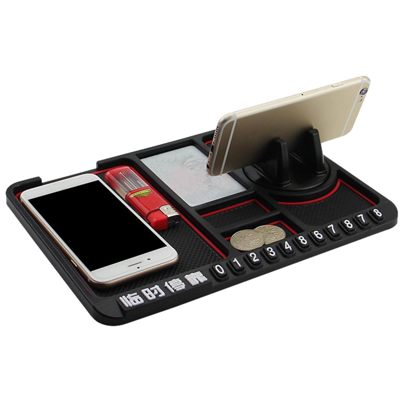 shangjia Auto-Armaturenbrett-Organizer - Weiche, rutschfeste Telefonunterlage für das Auto - Auto-Armaturenbrett, rutschfeste Matte für Auto-Pad-Dekoration, Autozubehör, Handy, Sonnenbrille von shangjia