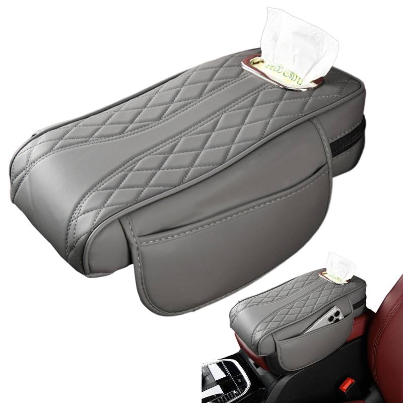 Arm Rest Cover for Car, Waterproof Armrest Pad, Car Armrest Tissue Holder, Best Waterproof Armrest Cover Multi-Functional Car Armrest Pad for Comfort 35 X 21 X 7 Cm/13.7 X 8.27 X 2.8in von shjxi