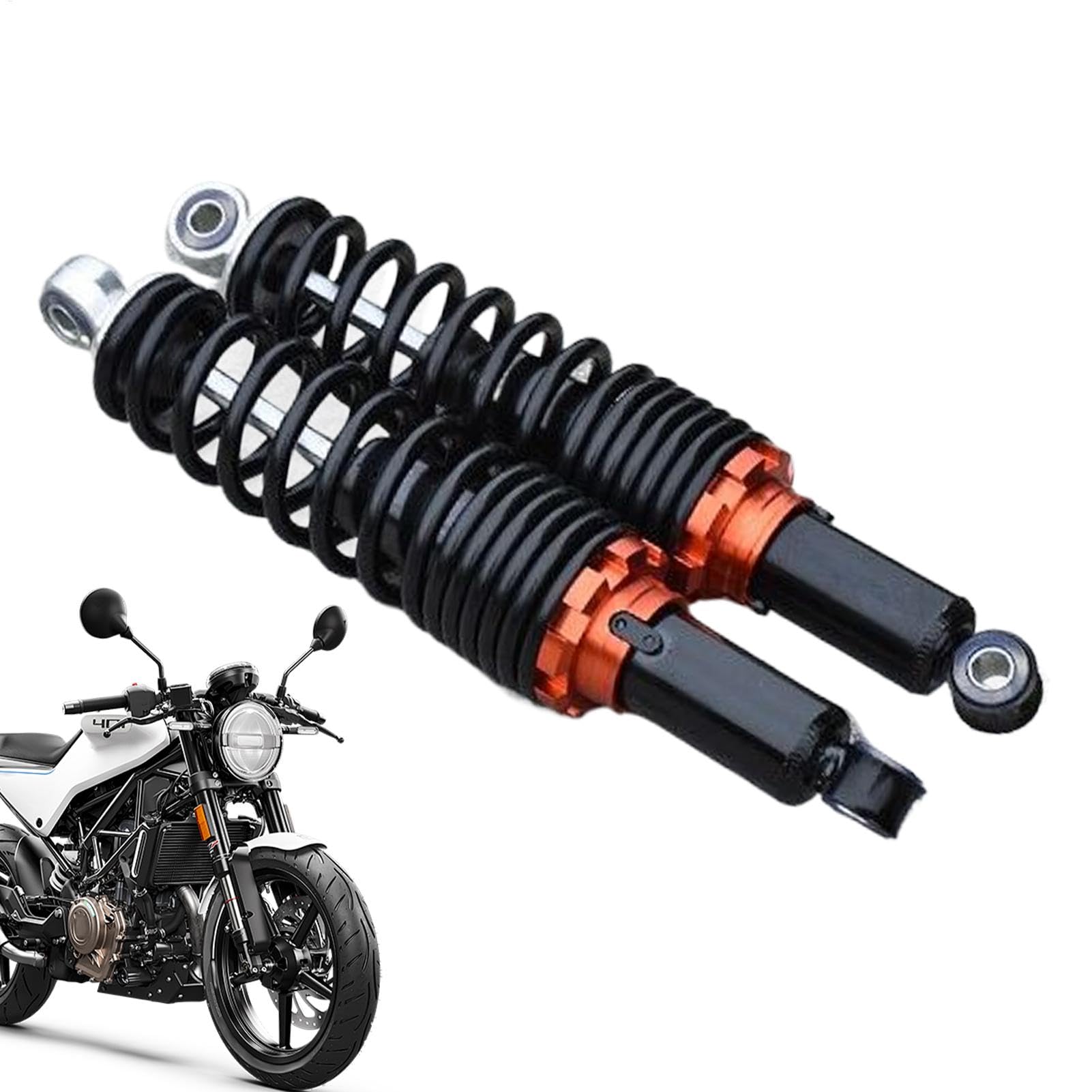 Motorcycle Rear Shock Absorber, Spring Suspension Damper, Heavy Duty, 25-31cm Adjustable, High-Performance Replacement Parts, Compatible with Most Motorcycles or Scooters von shjxi