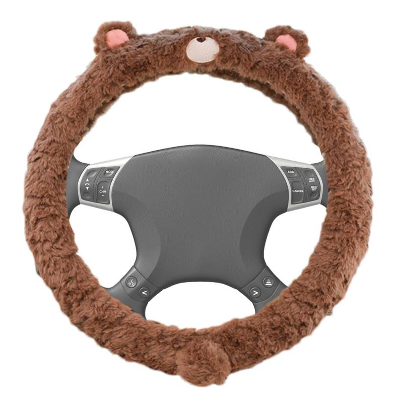 Steering Wheel Cover, Plush Steering Wheel Protector, Cartoon Steering Wheel Cover, Non-Slip Steering Wheel Protector Suitable for Cars Suvs for Comfortable Driving 38x38x10cm/14.96x14.96x3.94 von shjxi