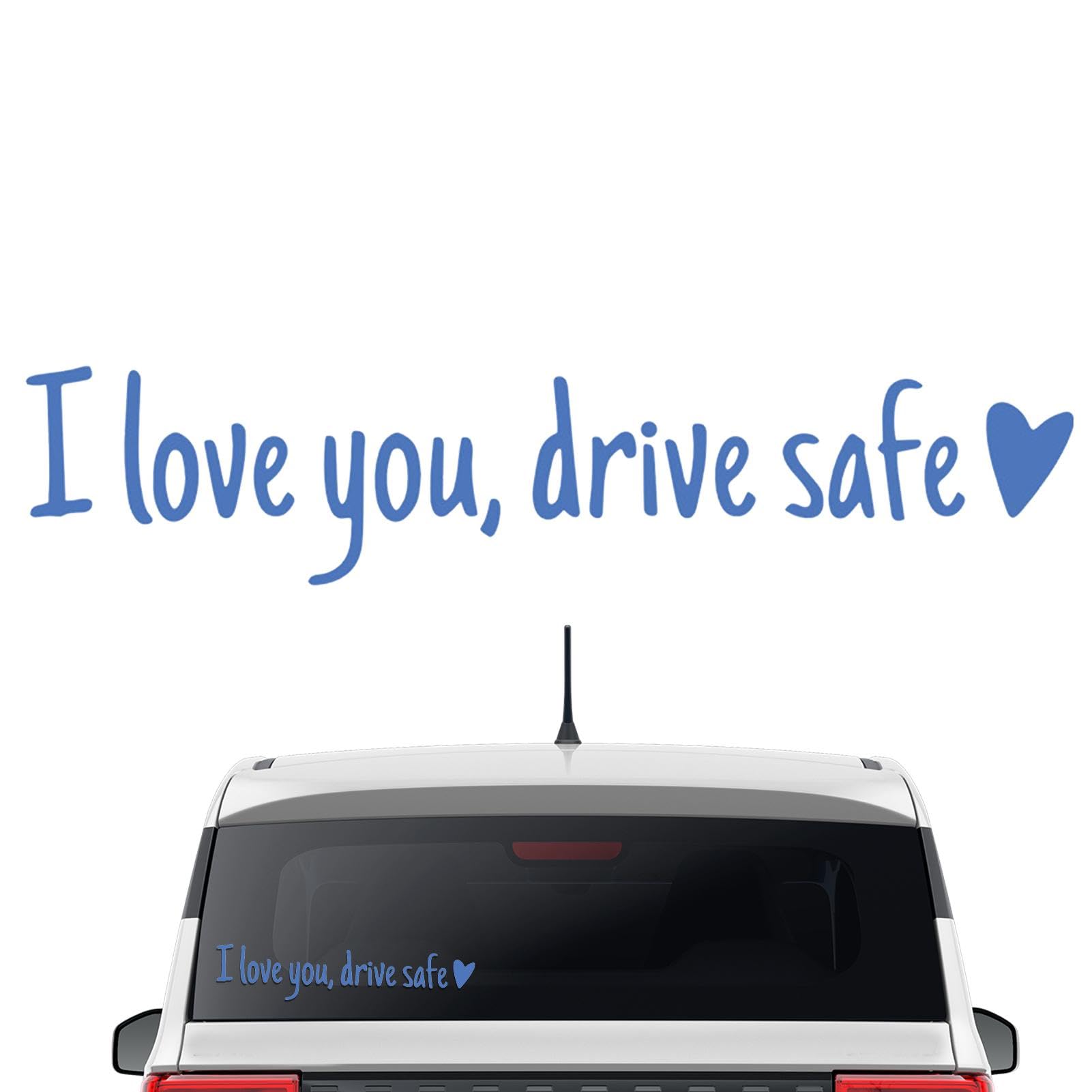 shpuuyy „I Love You Drive Safe“-Aufkleber, „Drive Safe“-Aufkleber,Ich liebe dich, fahre sicher, süßer Autoaufkleber | Wasserdichter Miniatur-Autoaufkleber, Autozubehör, fahrsicher, für Rückspiegel und von shpuuyy