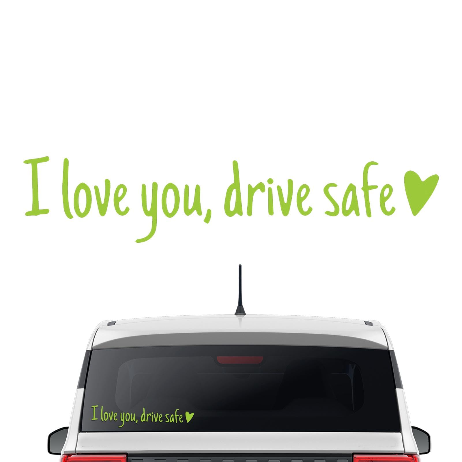 shpuuyy „I Love You Drive Safe“-Aufkleber, „Drive Safe“-Aufkleber | Aufkleber „I Love You Drive Safe Rear View“ | Windschutzscheiben-Buchstaben-Aufkleber, Miniatur-Auto-Aufkleber, Auto-, von shpuuyy