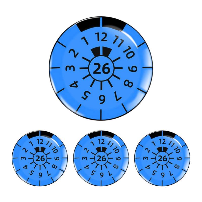 shpuuyy Autoaufkleber, Nummernschildaufkleber,Runde Fahrzeugaufkleber Autofensteraufkleber - wasserdichte Kfz-Kennzeichendekor-Aufkleber für die meisten Fahrzeuge von shpuuyy