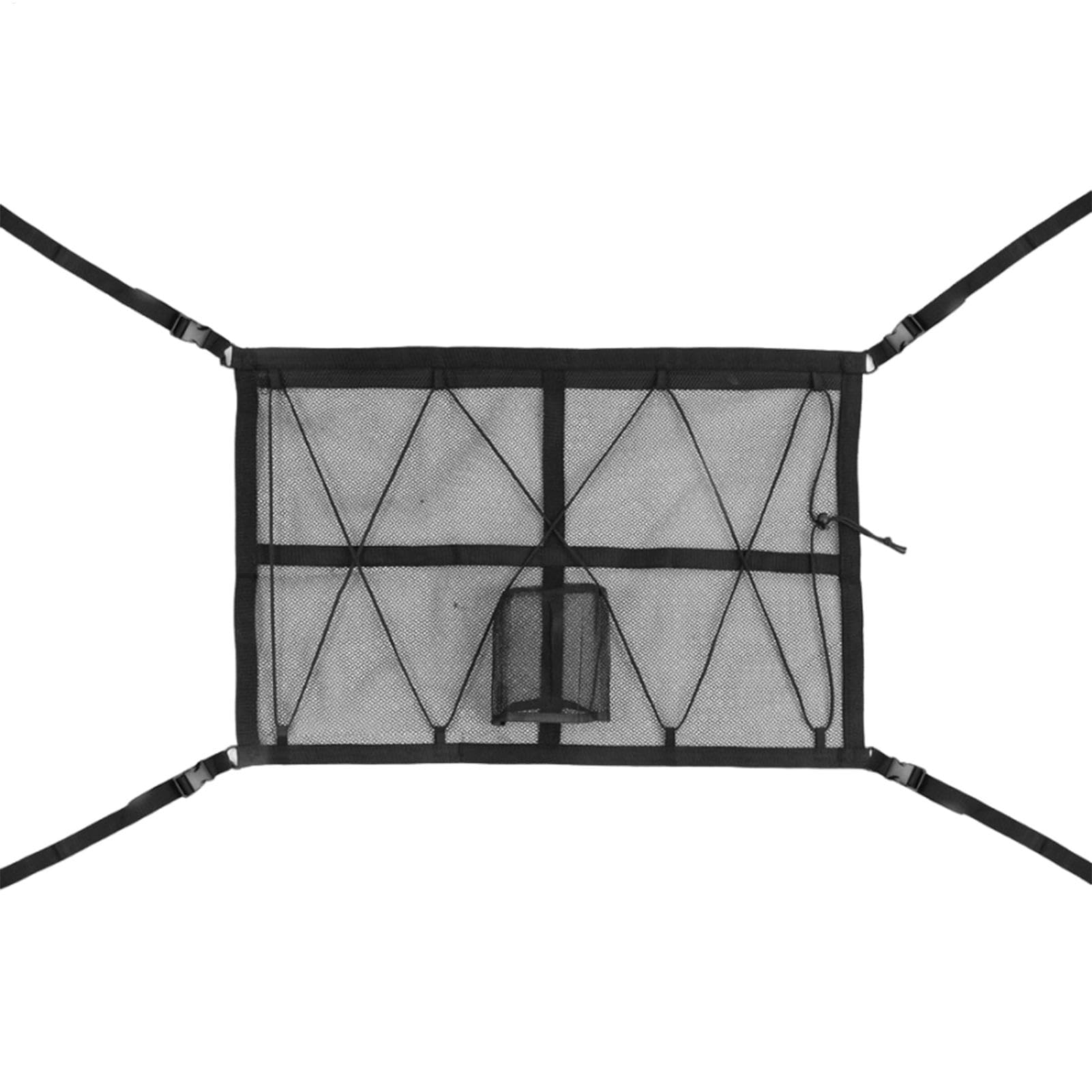 shpuuyy Autospeichermasch Organizer, Automobilfrachtdachnetze - Draw String Automotive Deckenorganisator mit Gewebehalter | Wiederverwendbares Fahrzeug -Innenzubehör, Überlandungsausrüstung für LKW von shpuuyy