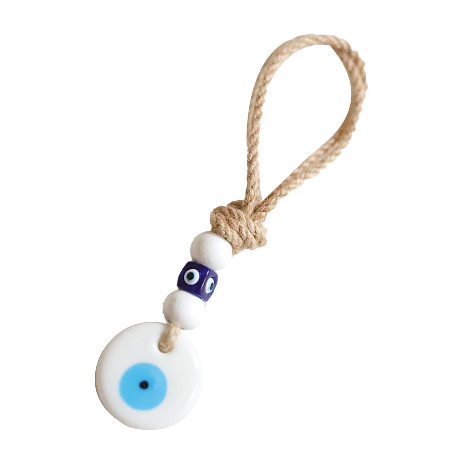 shpuuyy Evil Eye Ornament, Auto Evil Eye Dekor | Türkischer blauer Evil Eye Anhänger | Türkischer blauer böser Blick-Anhänger, böser Blick-Charm, glückliche Auto-Innendekoration für Auto, Rückansicht, von shpuuyy