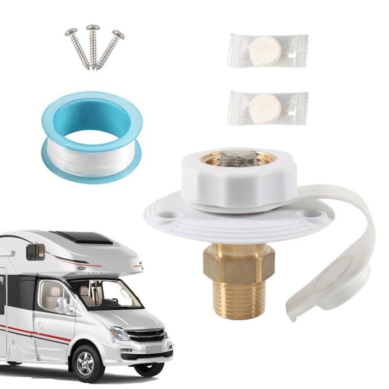 shpuuyy Wassereinfüllanschluss RV,RV Wassertank-Einfüllanschluss - Wassereinfüllstutzen für Campinganhänger, Austausch der Wassereinlassluke für Wohnmobile,Robuste Wassereinlassluke, von shpuuyy