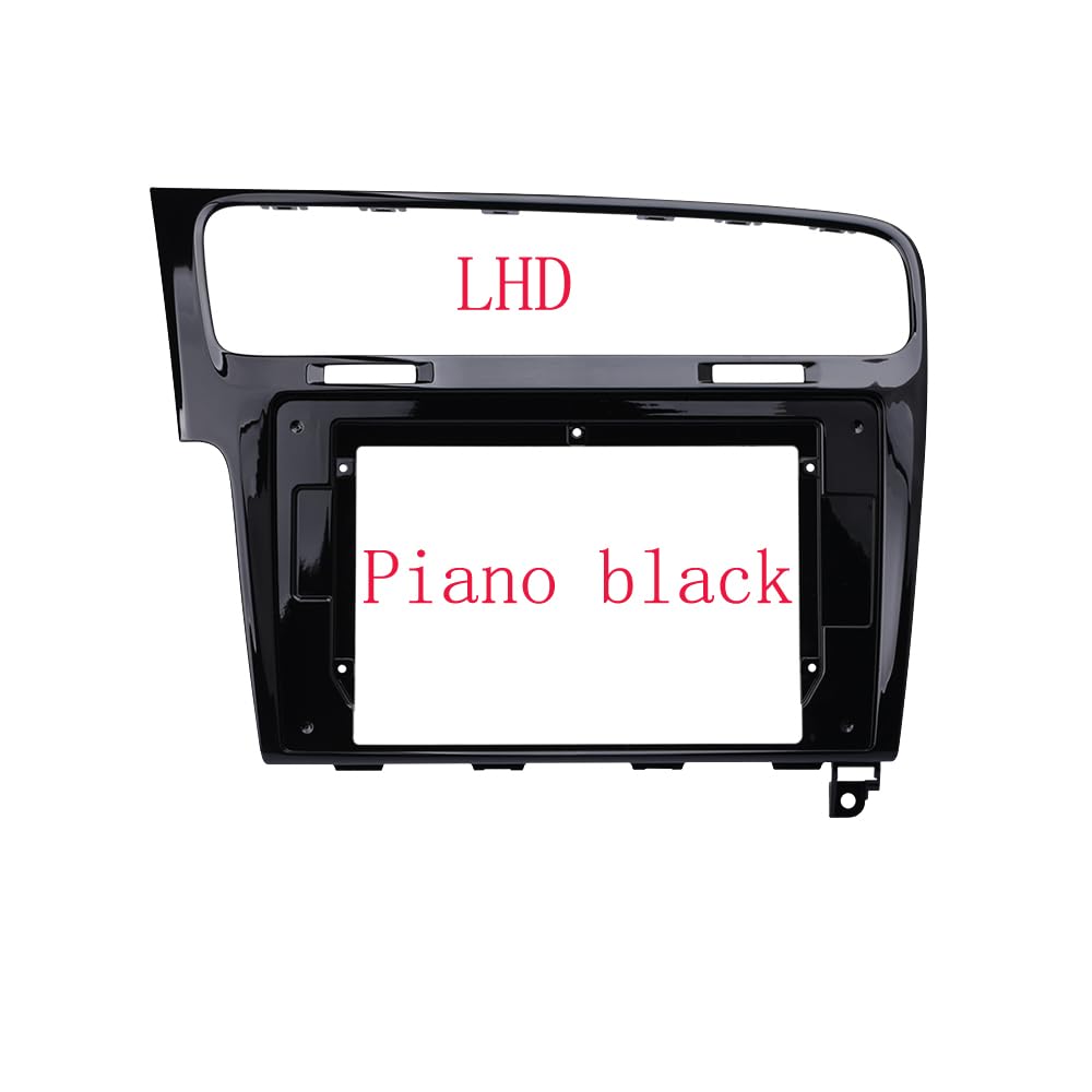 Auto-Audio-Rahmen 2-DIN-Autoradio-Audio-Blendenrahmen, 10,1 Zoll großer Bildschirm, modifizierte Navigation, passend for Volkswagen Golf 7, Panel-Kit #by-003 Autoradio Radioblende Doppel(Frame-A) von shunvcw