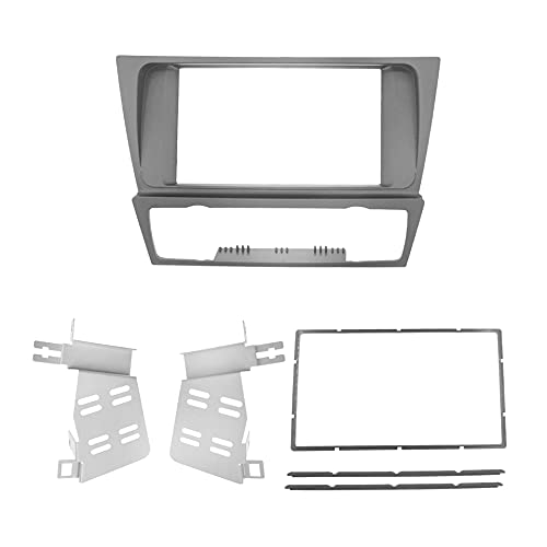 Auto-Audio-Rahmen 2-Din-Autoradio-Blendenrahmen/Passend for BMW 3er-Reihe E90 E91 E92 E93 2004–2012 DVD-Stereo-Rahmenmontage-Blendenverkleidung Autoradio Radioblende Doppel von shunvcw