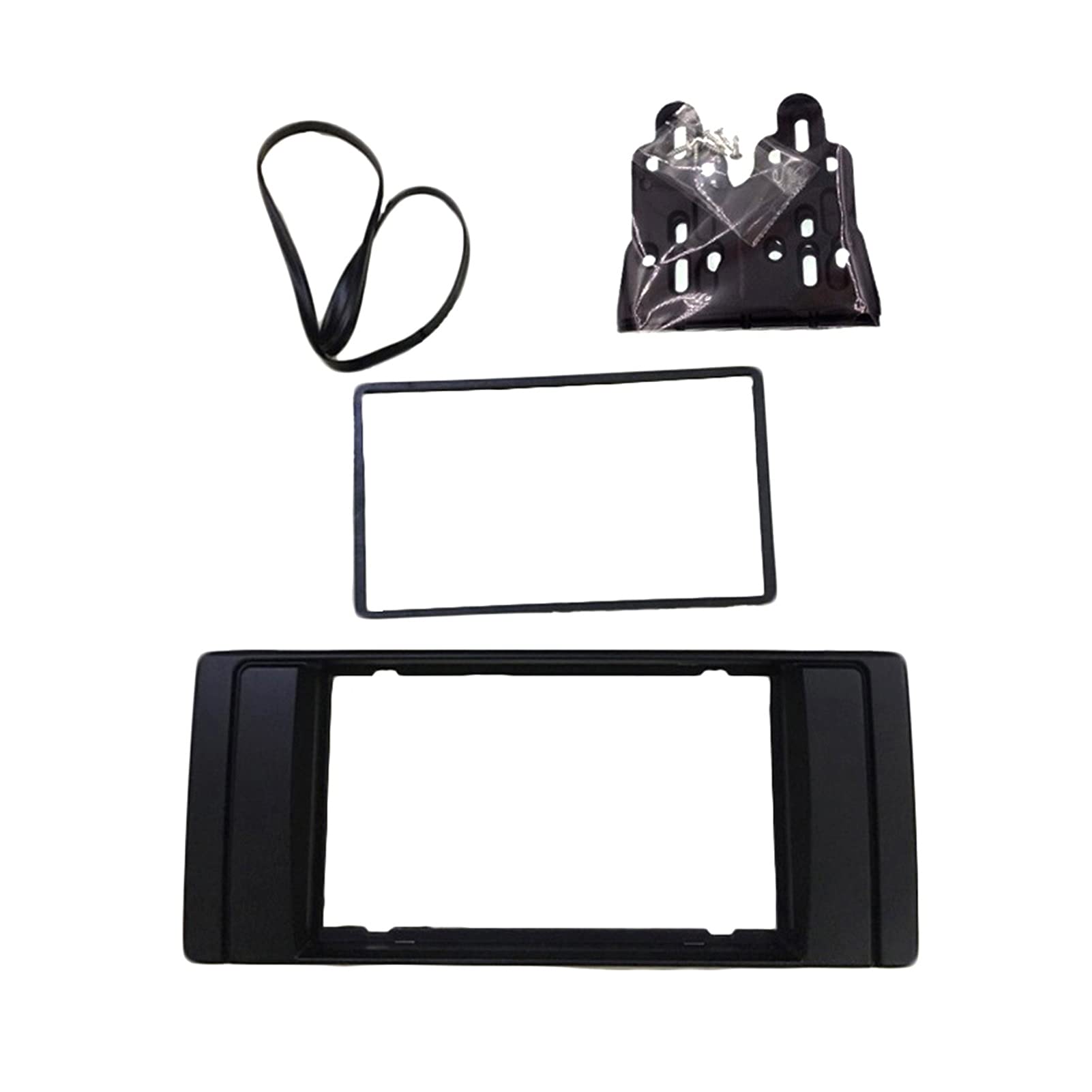 Auto-Audio-Rahmen 2 Din DVD Stereo Radio Blende Rahmen/Fit for BMW X5 (E53) 5 (E39) adpter Rahmen Panel Platte Radio Armaturenbrett Halterung Installation Trim Kit Lünette Autoradio Radioblende Doppel von shunvcw