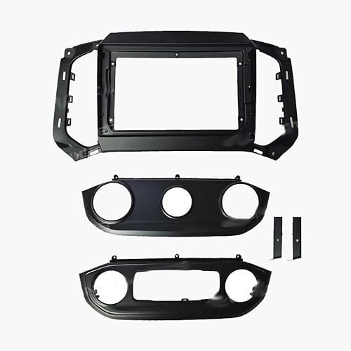 Auto-Audio-Rahmen 2Din Autoradio-Blendenrahmen 9 Zoll Automotive Audio-Panel Dash Rahmenverkleidung/Passend for Chevrolet Trailblazer Colorado S10 2018+ Autoradio Radioblende Doppel von shunvcw