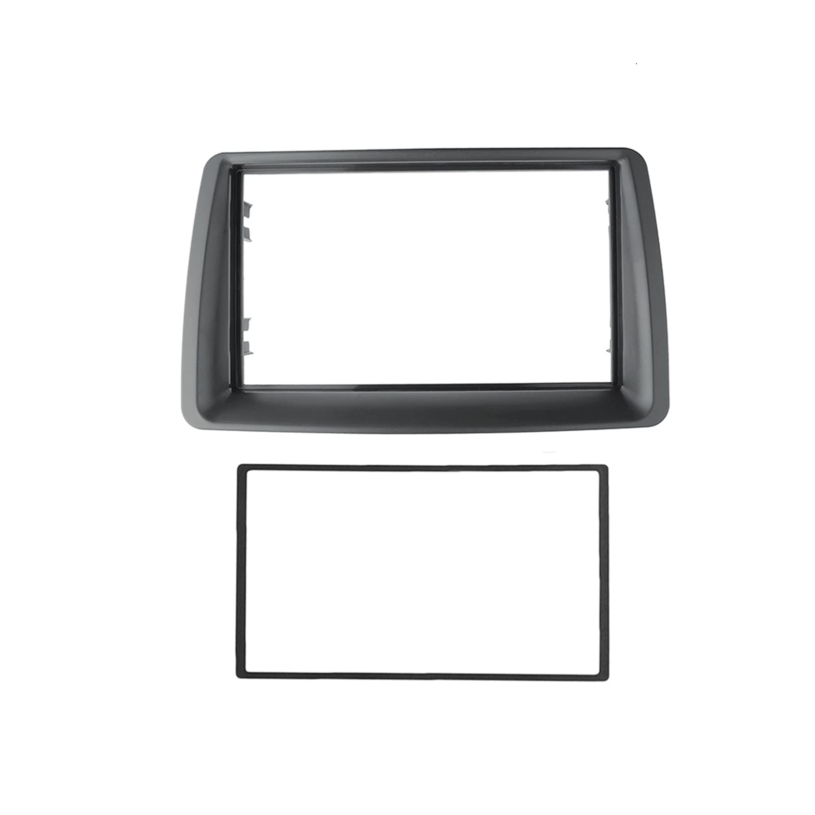 Auto-Audio-Rahmen Auto Doppel-DIN-Blende Rahmenplatte Lünette/Fit for FIAT Panda Radio CD DVD Stereo-Panel Armaturenbrett-Montage Installation Trim Kit Autoradio Radioblende Doppel(178X102mm) von shunvcw