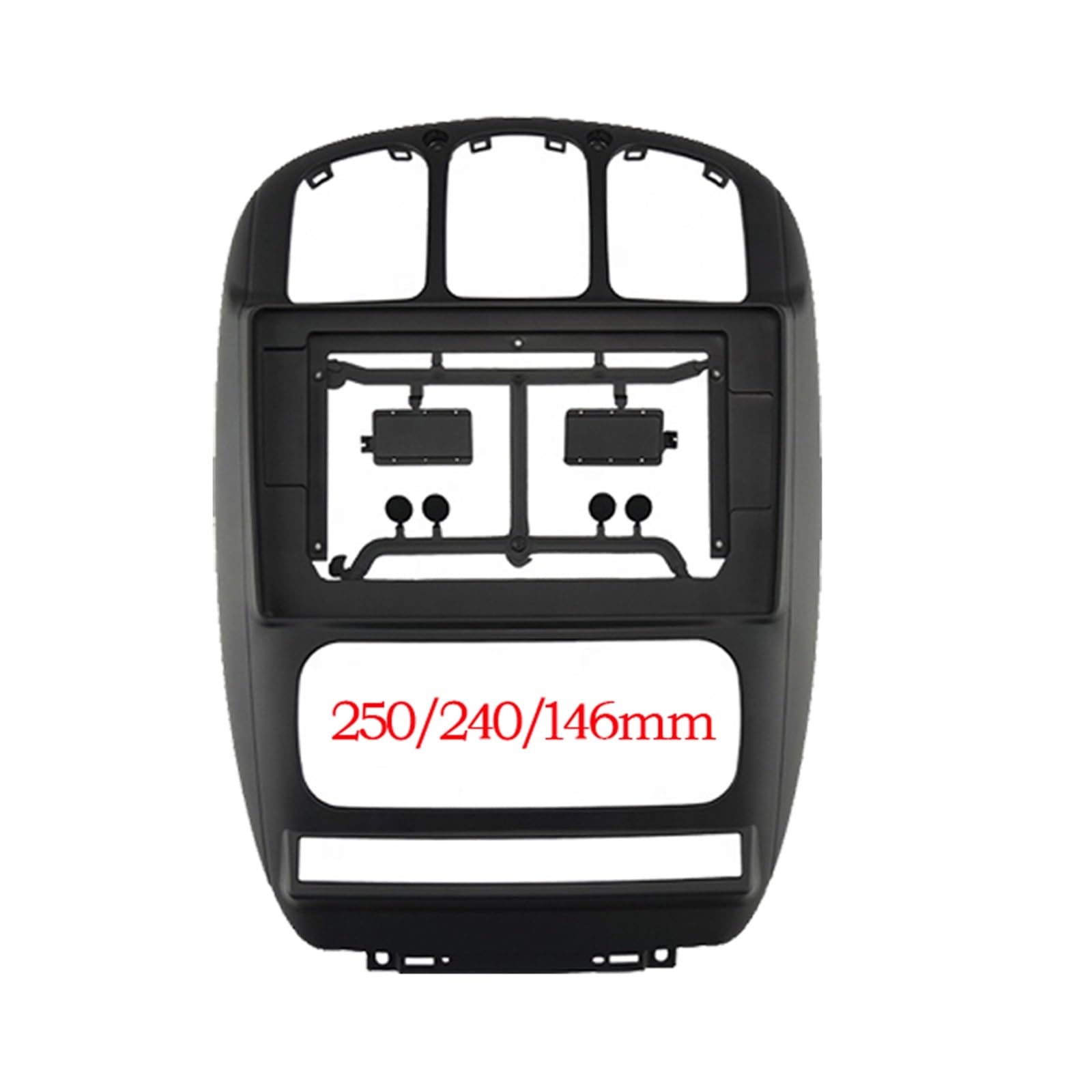 Auto-Audio-Rahmen Autoradio 10,1 Zoll großer Bildschirm Blendenrahmen-Adapter/Passend for Chrysler Grand Voyager Touring 2Din Dash Audio-Montagepanel-Rahmen-Kit Autoradio Radioblende Doppel von shunvcw