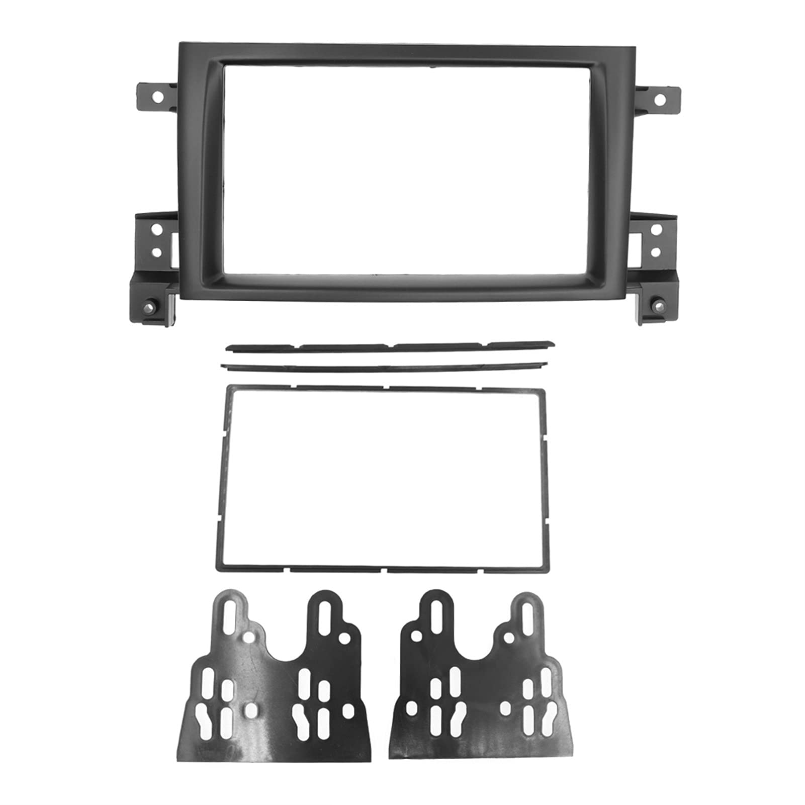 Auto-Audio-Rahmen Doppelte 2-Din-Autoradioblende/passend for Suzuki Grand Vitara 2005+, DVD-Panel, Armaturenbrett-Einbaurahmen, Blende Autoradio Radioblende Doppel von shunvcw