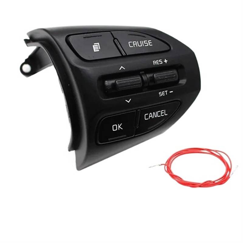 Lenkrad Tasten Schalter Baugruppe Ersetzen Lenkung/Fit for KIA K2 Rio X LINE Tasten Bluetooth Telefon Tempomat Lautstärke Lenkrad Knopfschalter Multifunktions Lenkrad Tastenschalter(Cruise -red Wire) von shunvcw