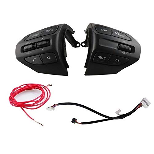 Lenkrad Tasten Schalter Baugruppe Ersetzen Lenkung Auto-Lenkrad-Tempomat-Taste Bluetooth-Audio-Telefon-Lautstärkeschalter/Fit for KIA K2 / Fit for Rio/Fit for IKSLAIN August X-LINE RED LINE Multif von shunvcw