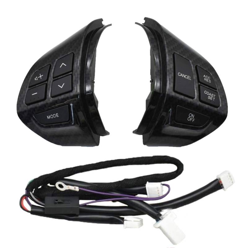 Lenkrad Tasten Schalter Baugruppe Ersetzen Lenkung Bluetooth-Telefon-Tempomat-Lenkradschalter, Auto-Ersatzteile, Lenkradtasten, passend for Mitsubishi Outlander 2007–2012 Multifunktions Lenkrad Tasten von shunvcw