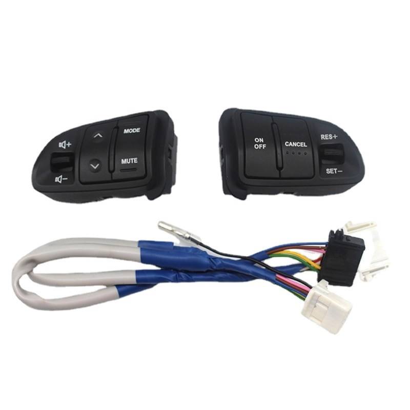 Lenkrad Tasten Schalter Baugruppe Ersetzen Lenkung Knopfschalter Lenkradtasten Audiokanal Cruise Controller mit Hintergrundbeleuchtung Autozubehör/Passend for KIA Sportager 2011-2016 Multifunktions von shunvcw