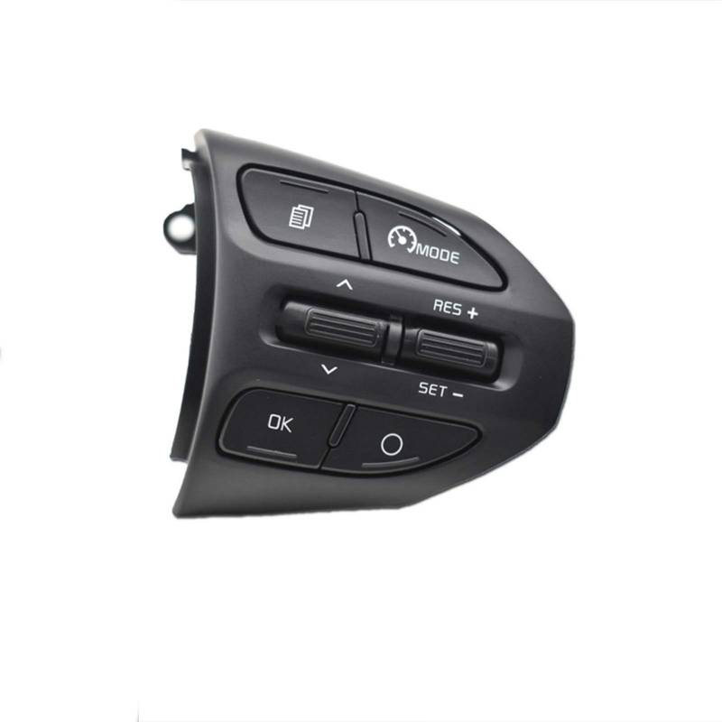 Lenkrad Tasten Schalter Baugruppe Ersetzen Lenkung Schwarze Tasten Bluetooth-Telefon Tempomat Lautstärke/Passend for KIA K2 Rio 2016 2017 Lenkradtaste Multifunktions Lenkrad Tastenschalter(Model B) von shunvcw