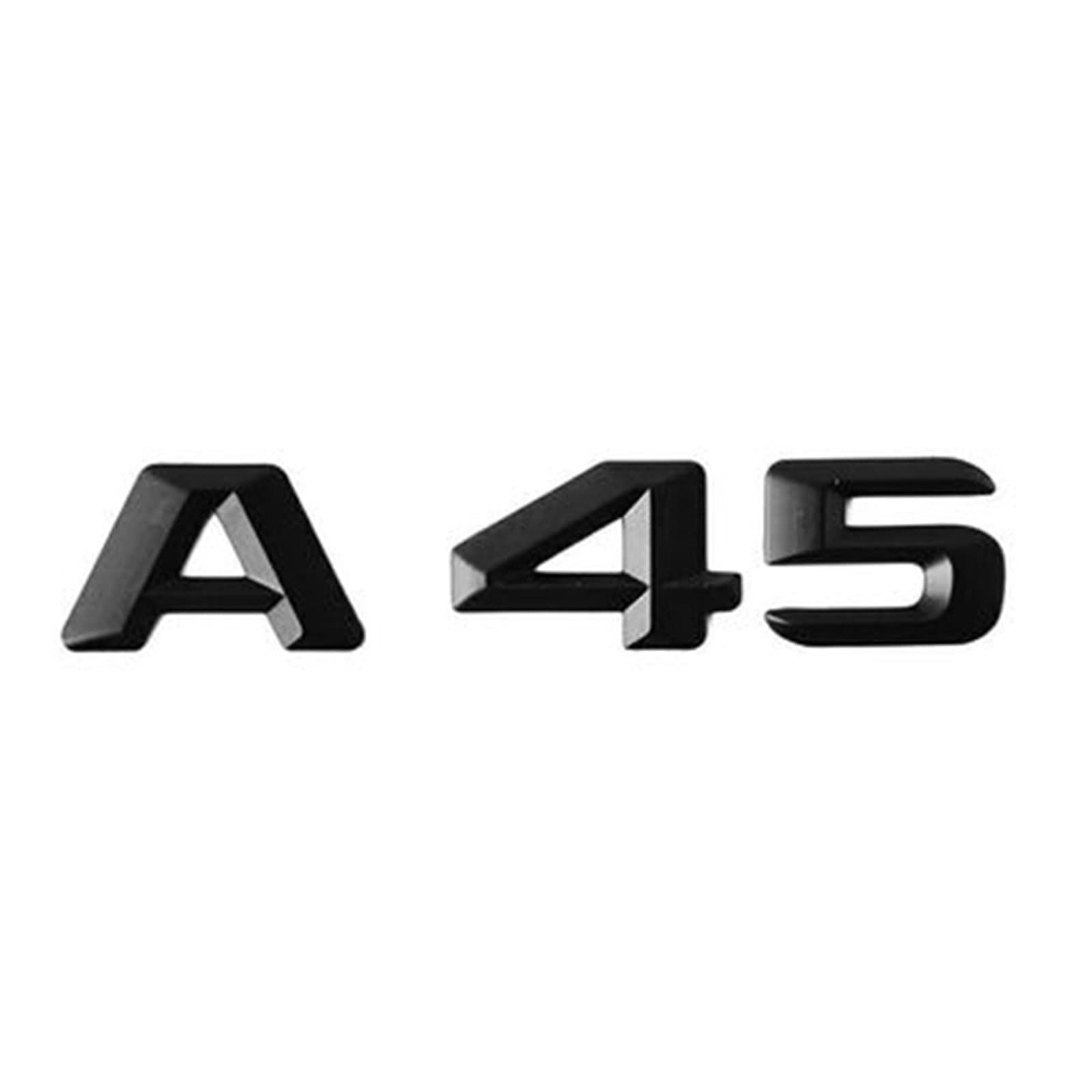 sibulv 3D-ABS-Autoaufkleber, glänzend, schwarz, Kofferraum-Abzeichen, A 45 4MATIC-Emblem, Logo, passend for Mercedes A45 AMG W177 W176 Zubehör Insignien(A45) von sibulv