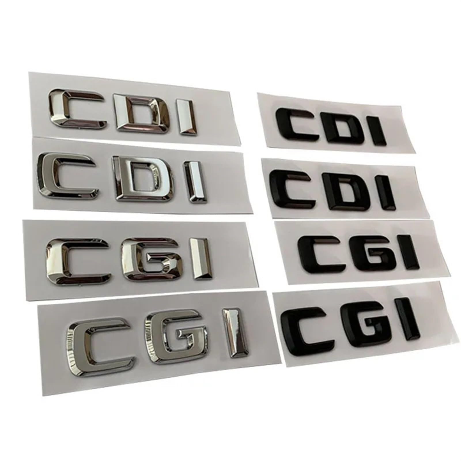 sibulv 3D ABS Car Trunk Badge Letters E320 C220 ML 270 B C E CLK GLK 200 220 CDI CGI Emblem for Mercedes ML 320 CDI 4matic Accessories(Convex Chrome Silver) von sibulv