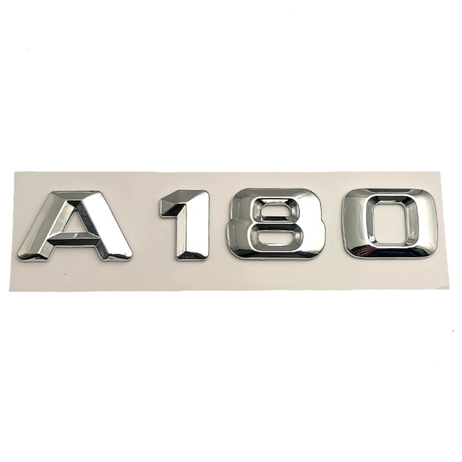 sibulv 3D ABS Chrom Buchstaben Auto Kofferraum Aufkleber Emblem Aufkleber passend for Mercedes Benz AMG A45 A160 A180 A200 A260 W176 W177 Zubehör Insignien(A180) von sibulv