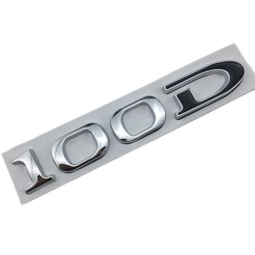 sibulv 3D Car Trunk Sticker Rear Badge for Tesla Model 3 Models ModelX Roadster 75D 85D 90D 100D Letter Logo Emblem Styling Accessories(100D Silver) von sibulv