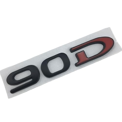 sibulv 3D Car Trunk Sticker Rear Badge for Tesla Model 3 Models ModelX Roadster 75D 85D 90D 100D Letter Logo Emblem Styling Accessories(90D BR) von sibulv