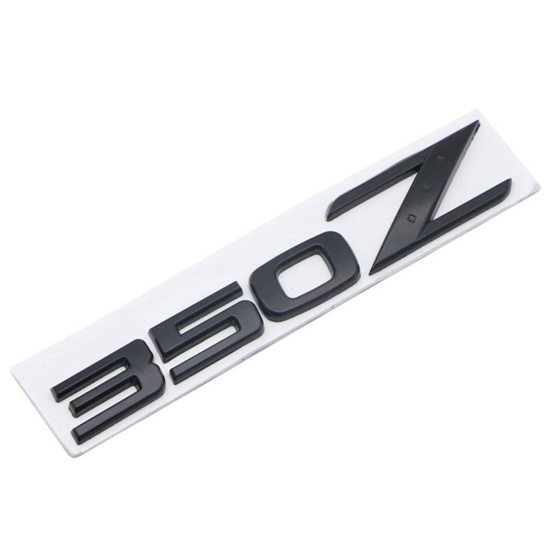 sibulv 3D Metall Auto Kofferraum Logo Aufkleber Abzeichen Aufkleber 350Z 370Z Emblem Passend for Nissan 350Z 370Z Coupe Black Edition Passend for GT Nismo Zubehör Insignien(Black 350Z) von sibulv