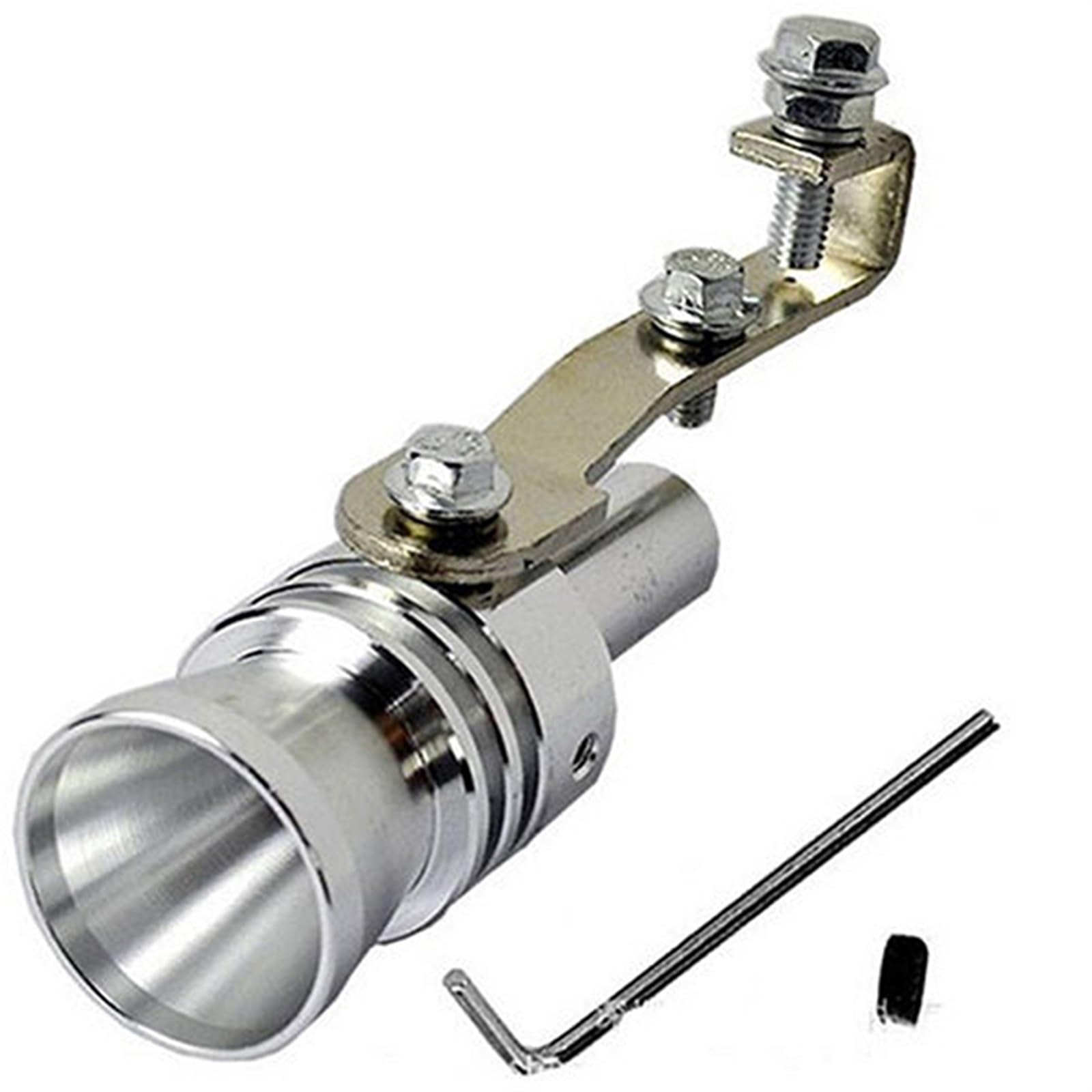 sibulv Auto Fahrzeug Refit Gerät Turbo Sound Schalldämpfer Turbo Pfeife Auspuff Schallgeber Motorrad Sound Imitator Turbo Pfeife Endschalldämpfer(Silver(Caliber 2.5cm) von sibulv