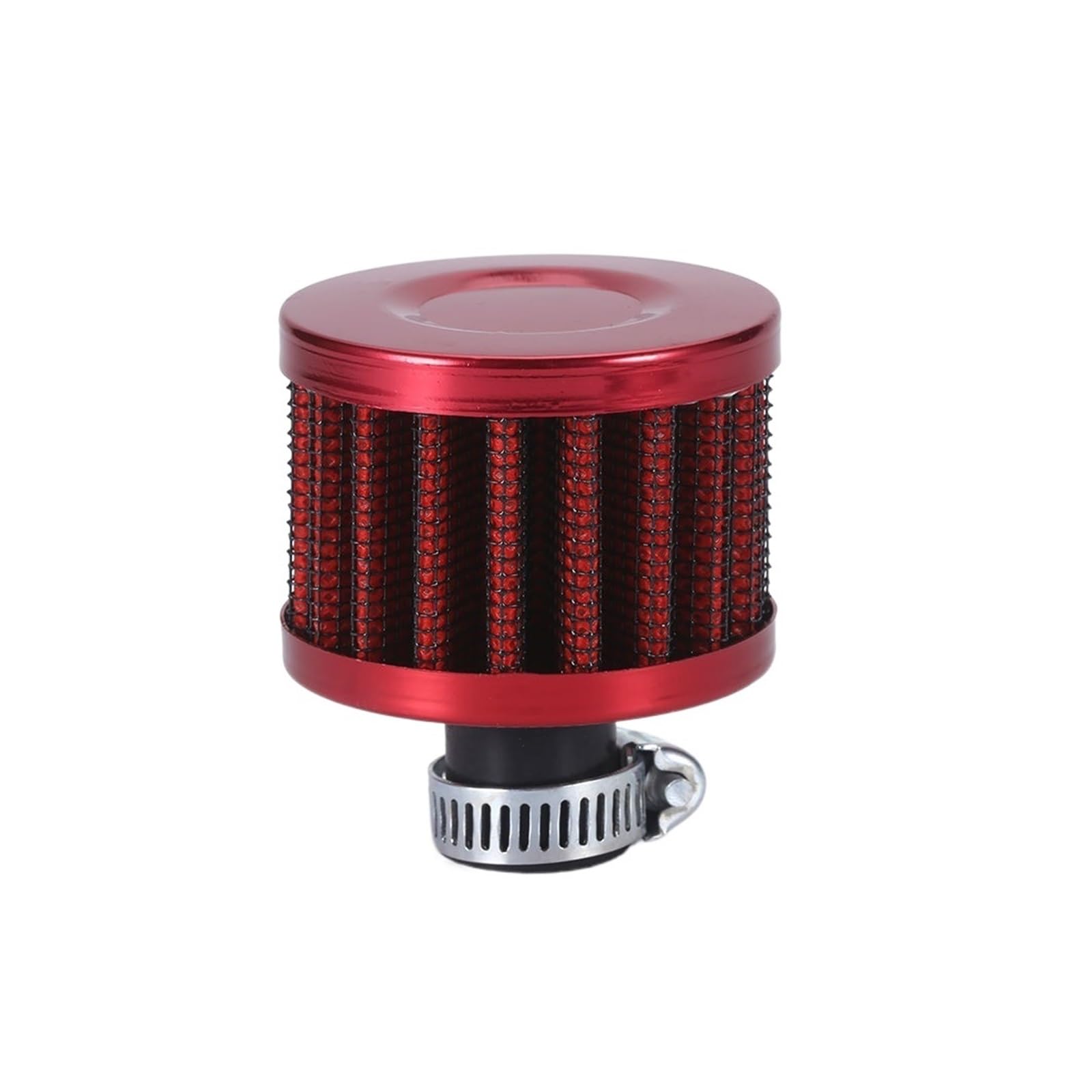 sibulv Auto Luftfilter 12mm 25mm Passend for Motorrad Kaltlufteinlass High Flow Kurbelgehäuseentlüftungsabdeckung Mini Entlüftungsfilter Ansaugkrümmer(12MM-RED) von sibulv