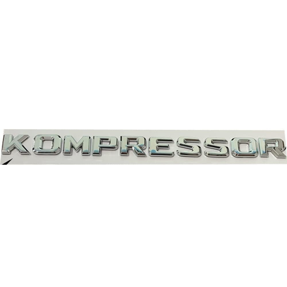 sibulv Chrome Kompressor Plastic Car Trunk Rear Sides Letters Badge Emblem Emblems Decal Sticker for Ben von sibulv