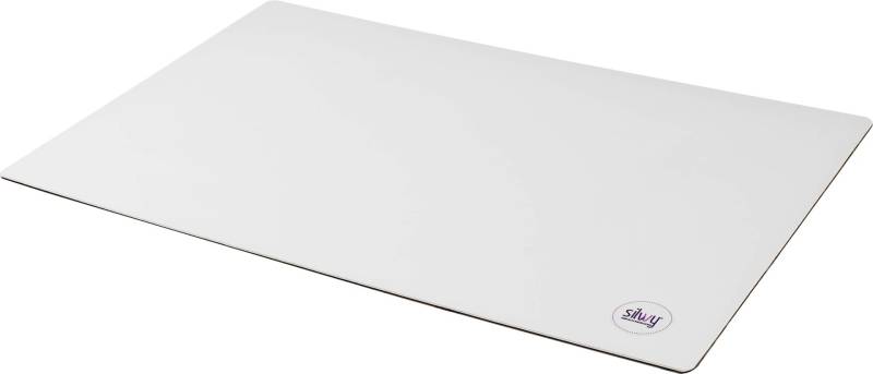 silwy® Metall-Matte WHITE im Leder-Look zum Verstauen von Magnetgeschirr, 40 x 27 cm, zuschneidbar, perfekt für Caravaning und Boating von silwy einfach anziehend.