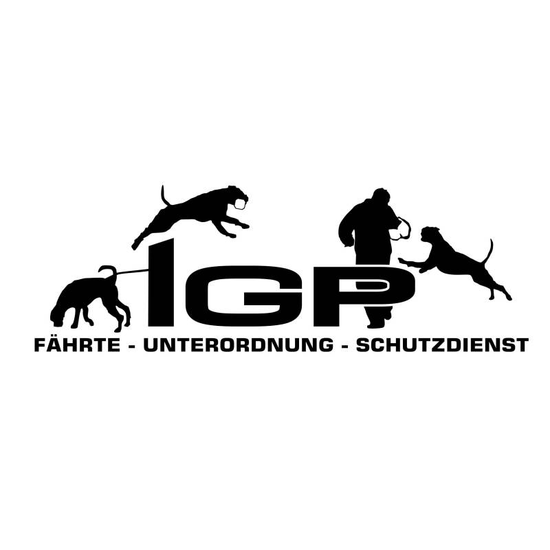 siviwonder Auto Aufkleber IGP Deutscher Boxer Autoaufkleber K9 Hundeanhänger ehemals IPO Hundesport Hundemotiv schwarz von siviwonder