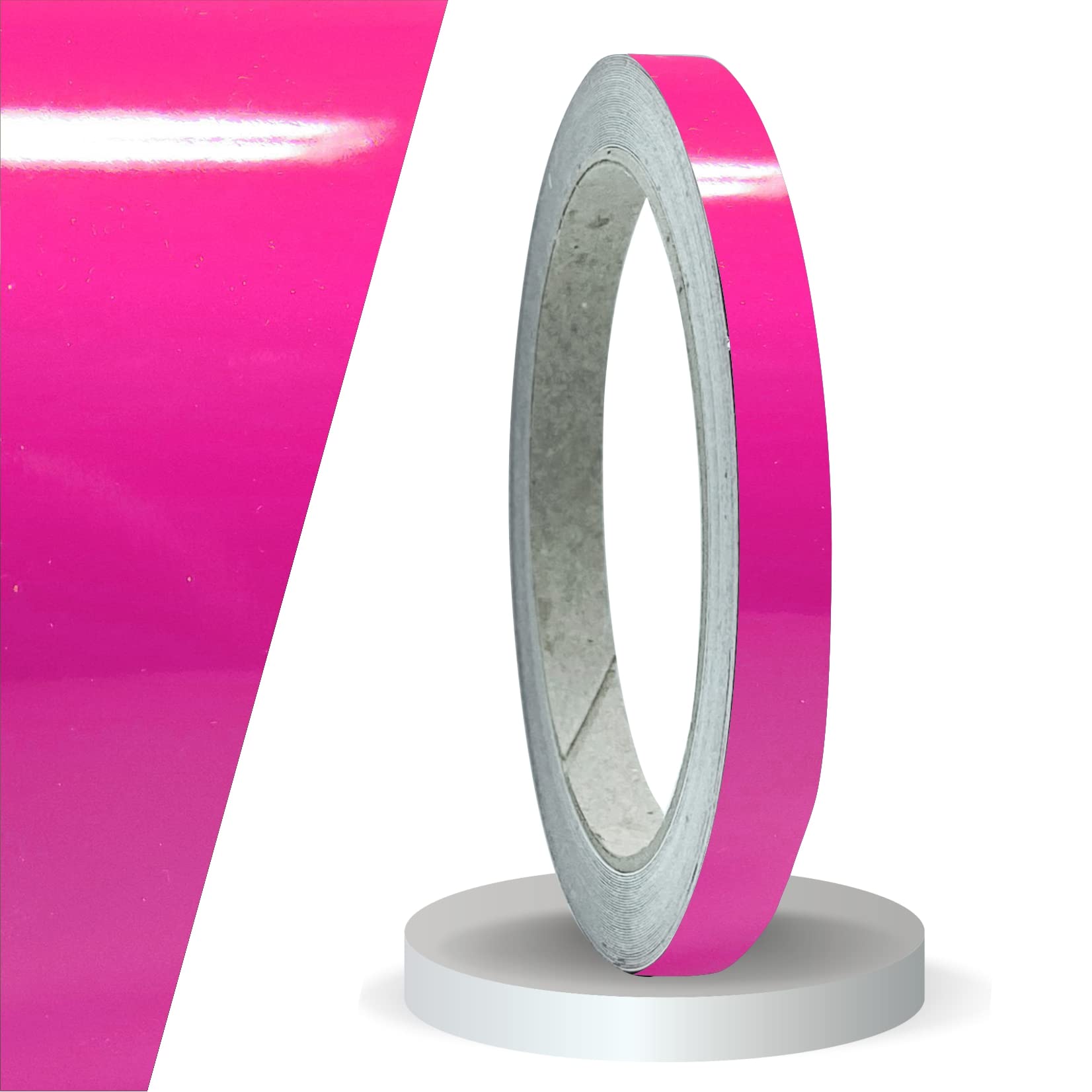 siviwonder Zierstreifen pink in 10 mm Breite und 10 m Länge Folie Aufkleber für Auto Boot Jetski Modellbau Klebeband Dekorstreifen rosa von siviwonder