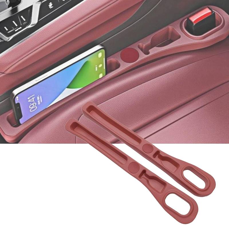 Skyrabbiter Auto Sitzlückenfüller 2er-Set, Aufbewahrungsbox für Autositze, Universal Autositz Lückenfüller Autositz, Konsolen-Organizer aus Kunststoff, Organizer Car Seat Gap Filler für Seat Gap (B) von skyrabbiter