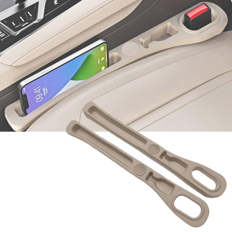 Skyrabbiter Auto Sitzlückenfüller 2er-Set, Aufbewahrungsbox für Autositze, Universal Autositz Lückenfüller Autositz, Konsolen-Organizer aus Kunststoff, Organizer Car Seat Gap Filler für Seat Gap (C) von skyrabbiter